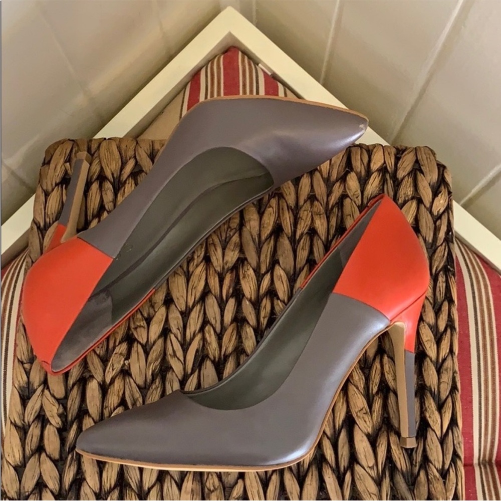 Like New Reiss Color Block High Heels